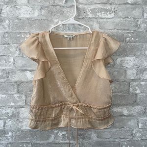 American Eagle ruffle top